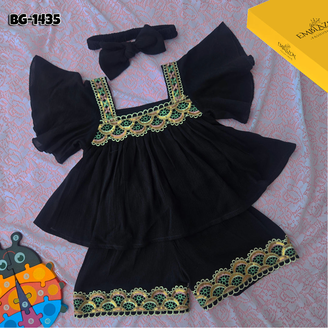 Baby girls Summer Tops & Pant Set BG-1435