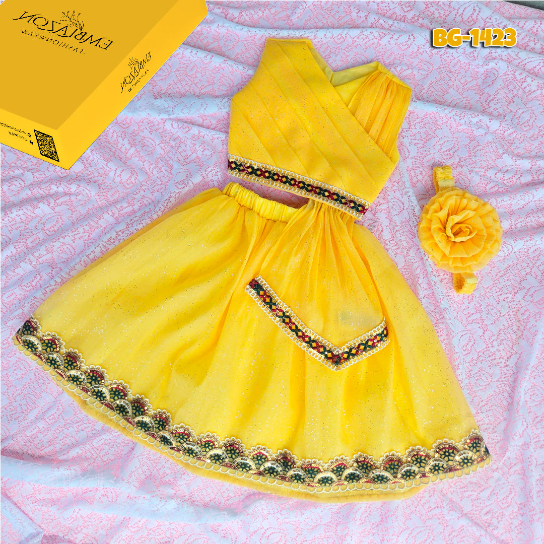 Baby girls Summer Sort Tops & Sort Skirt Set BG-1423