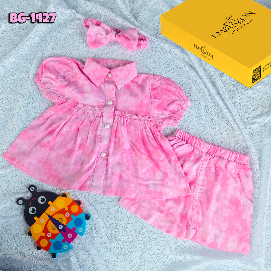 Baby girls Summer Tops & Pant Set BG-1427