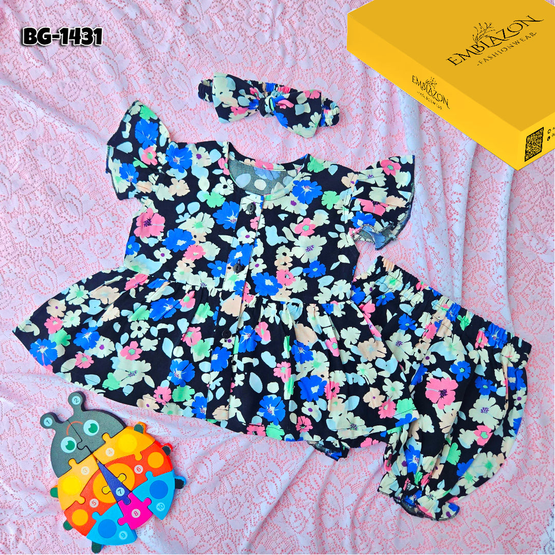 Baby girls Summer Tops & Pant Set BG-1431
