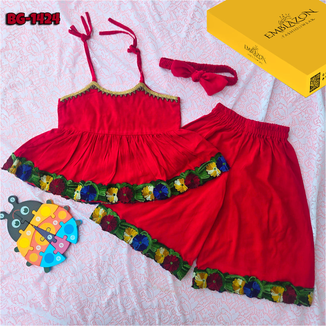 Baby girls Summer Tops & Pant Set BG-1424