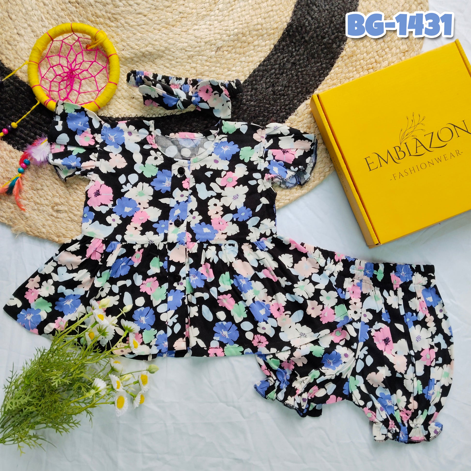 Baby Girl Party Tops & Pants Set BG-1431