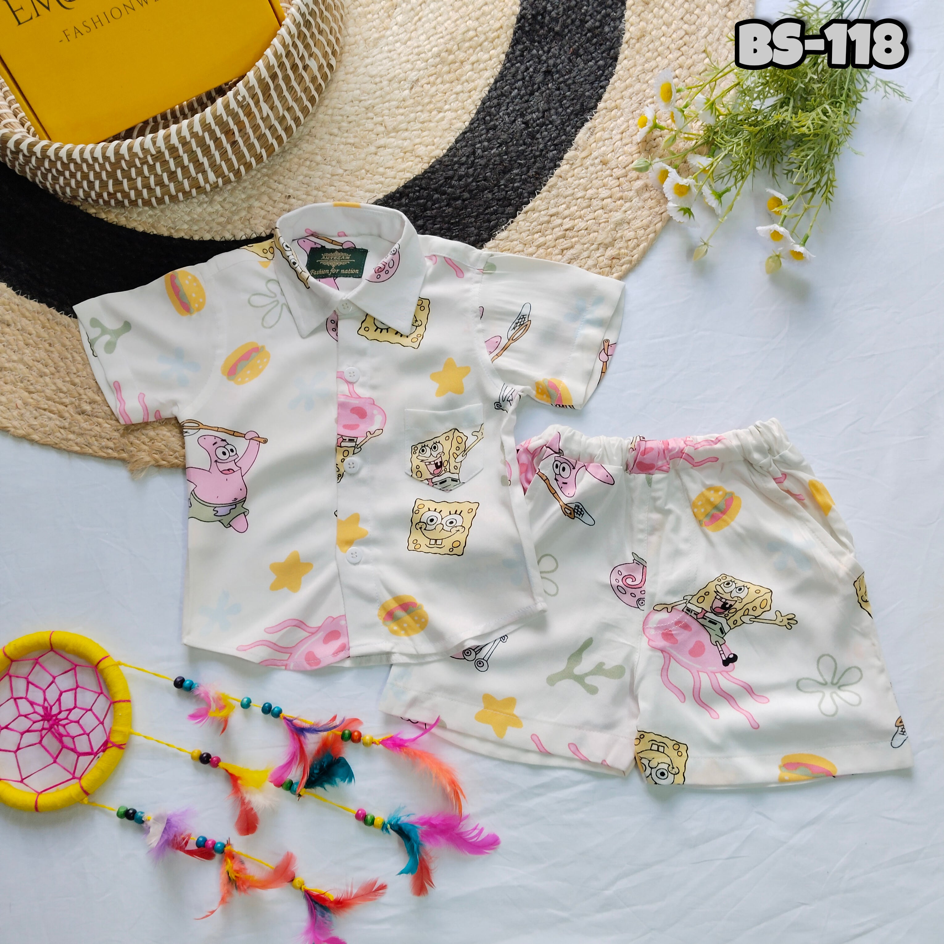 Kids Summer Shirt & Pant Set BS-118