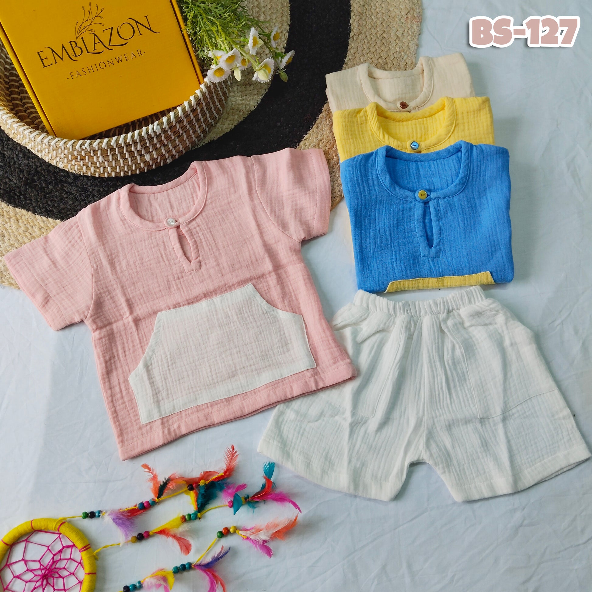 Kids Summer Shirt & Pant Set BS-127