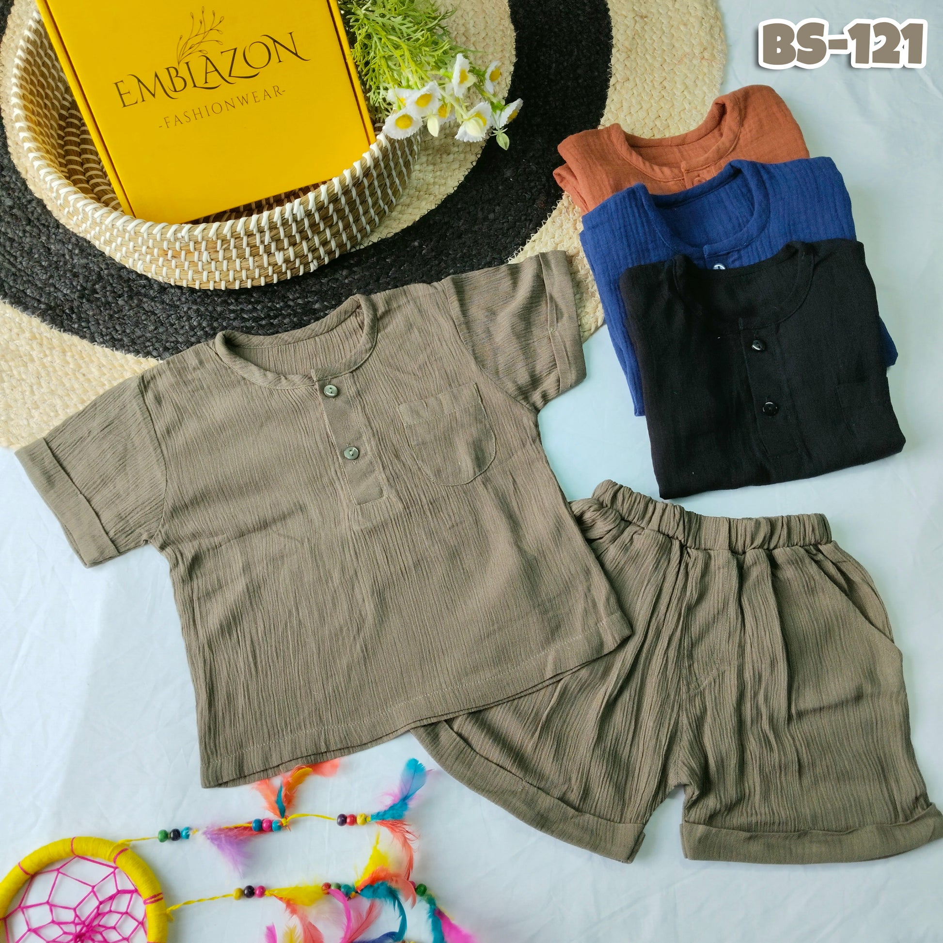 Kids Summer Shirt & Pant Set BS-121