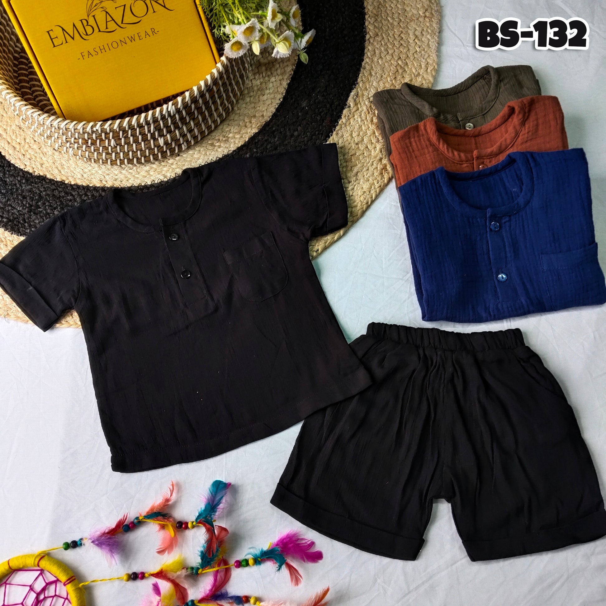 Kids Summer Shirt & Pant Set BS-132