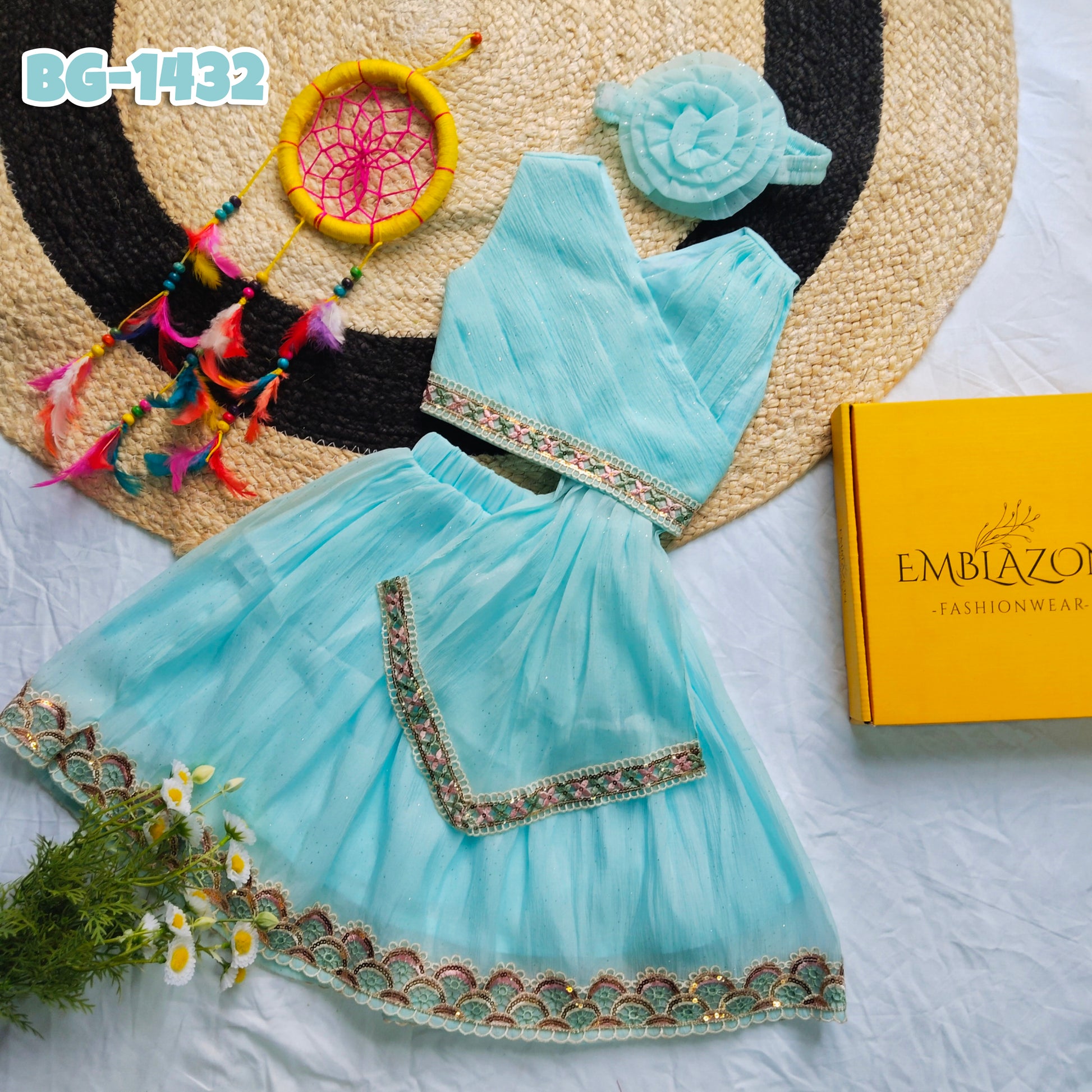 Baby Girl Party Sort Tops & Skirt Set BG-1432