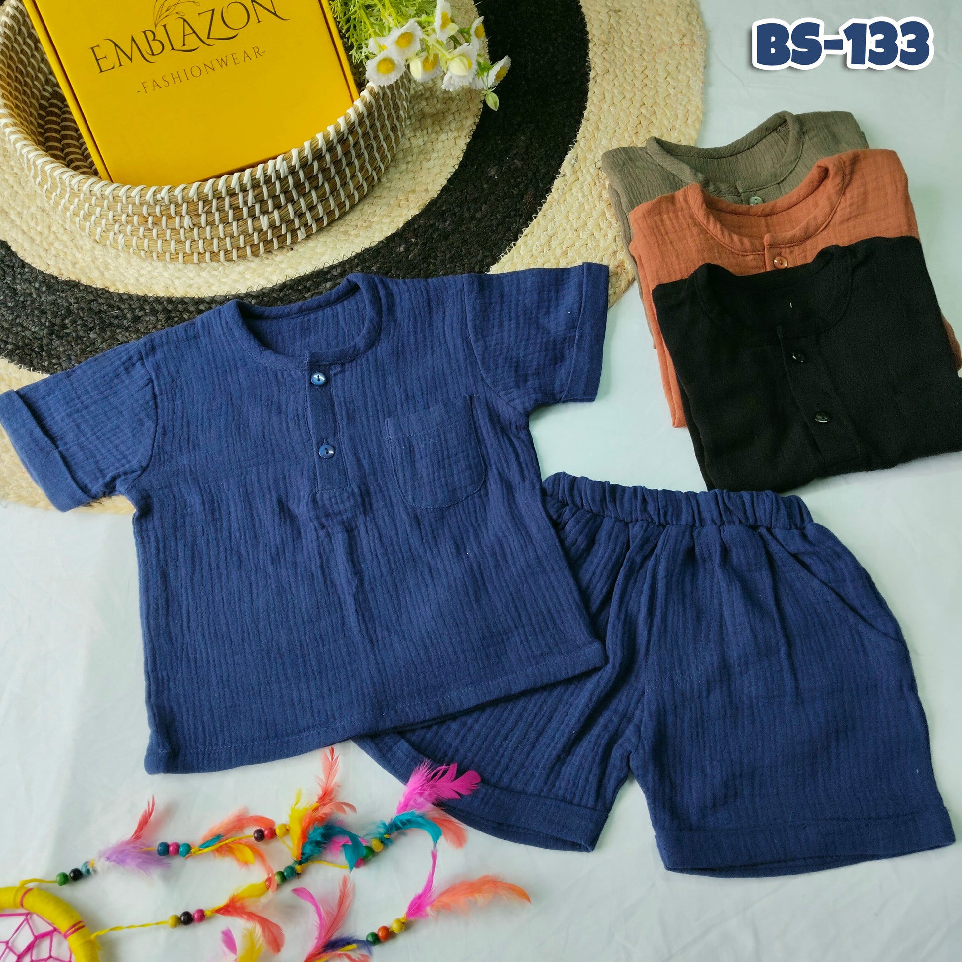 Kids Summer Shirt & Pant Set BS-133