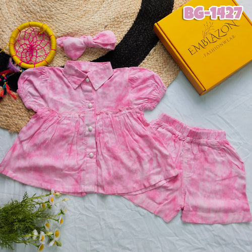 Baby Girl Party Tops & Pants Set BG-1427