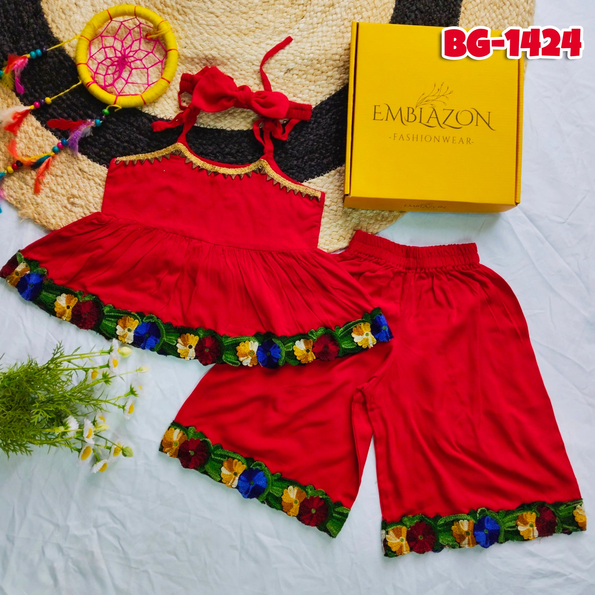 Baby Girl Summer Tops & Pants Set BG-1424