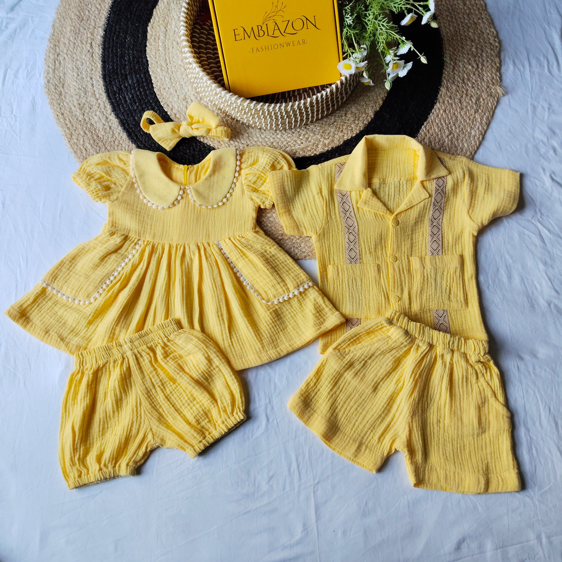 Kids Summer Shirt and Frock Combo Set-05