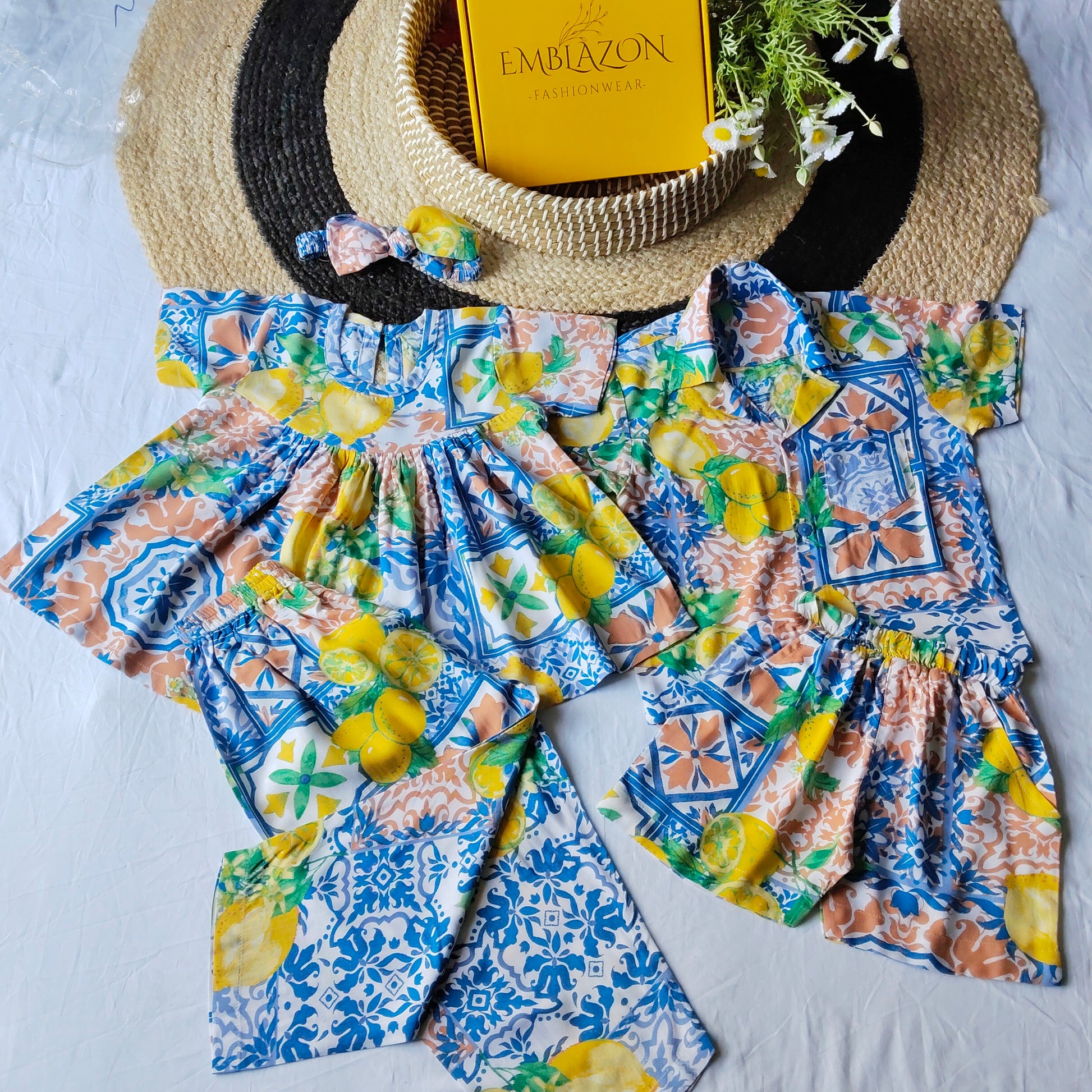 Kids Summer Shirt and Frock Combo Set-06