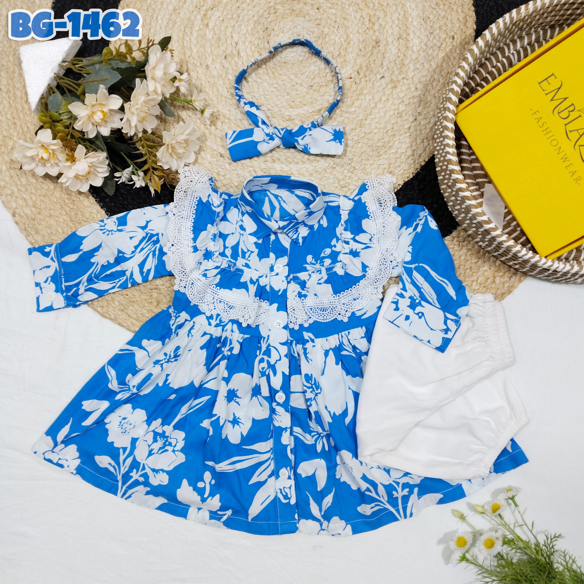 Baby girls full sleeve frock BG-1462