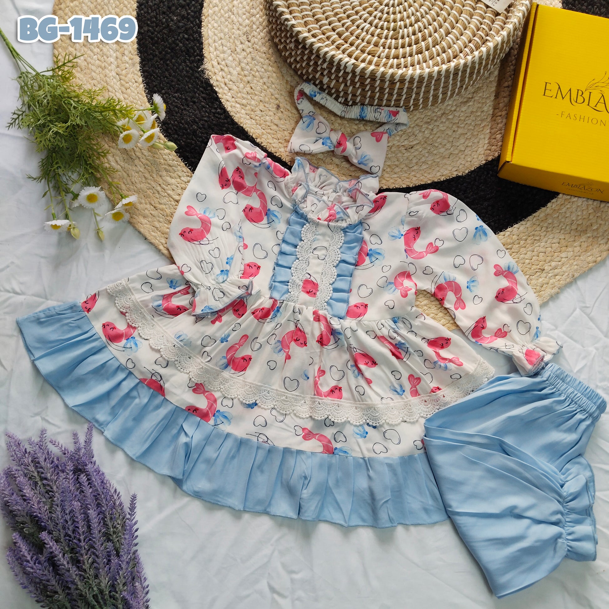 Baby girls full sleeve frock Code-1469