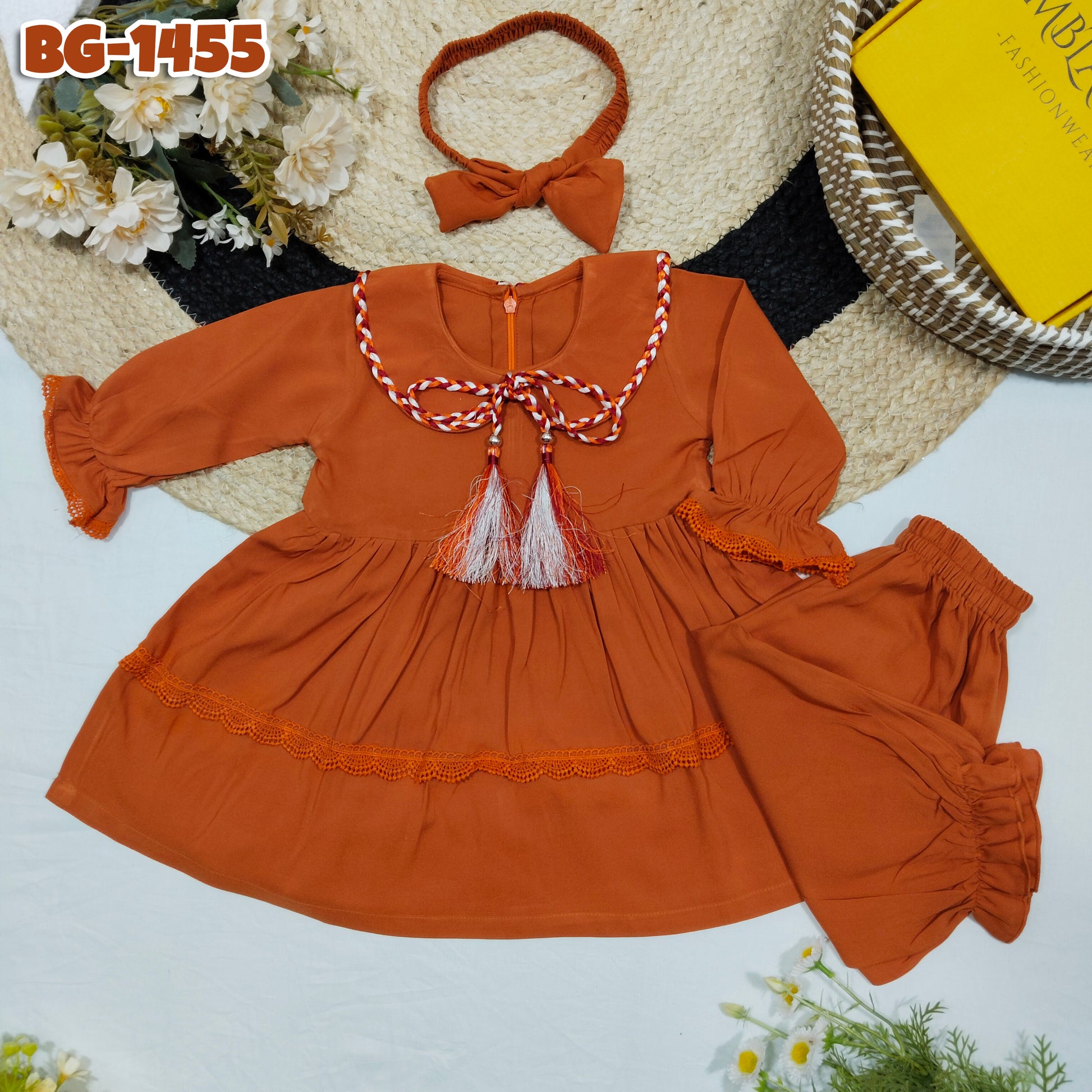 Baby girls full sleeve frock BG-1455