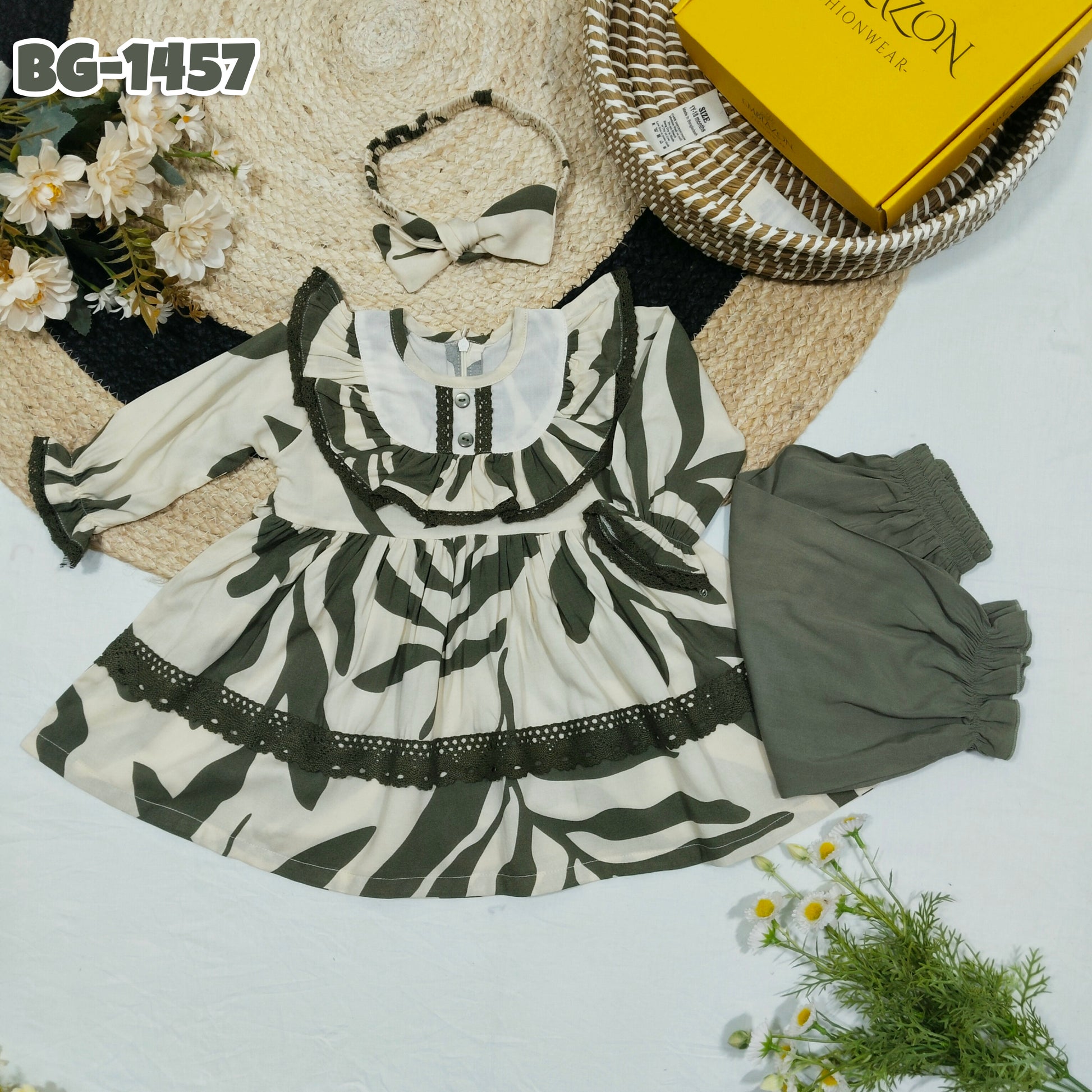 Baby girls full sleeve frock BG-1457