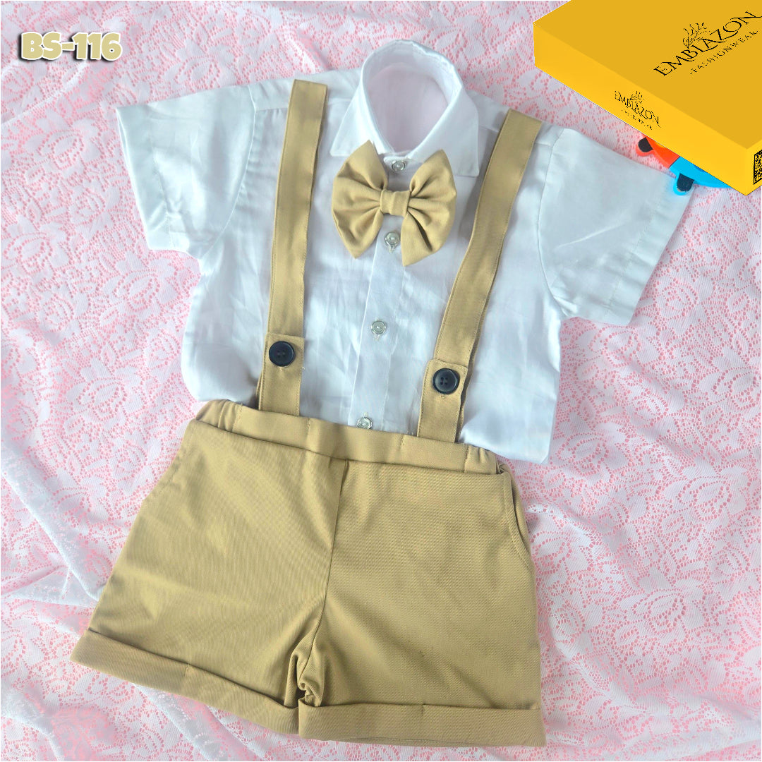 Boys Summer Shirt & Half Pant Set-BS-116