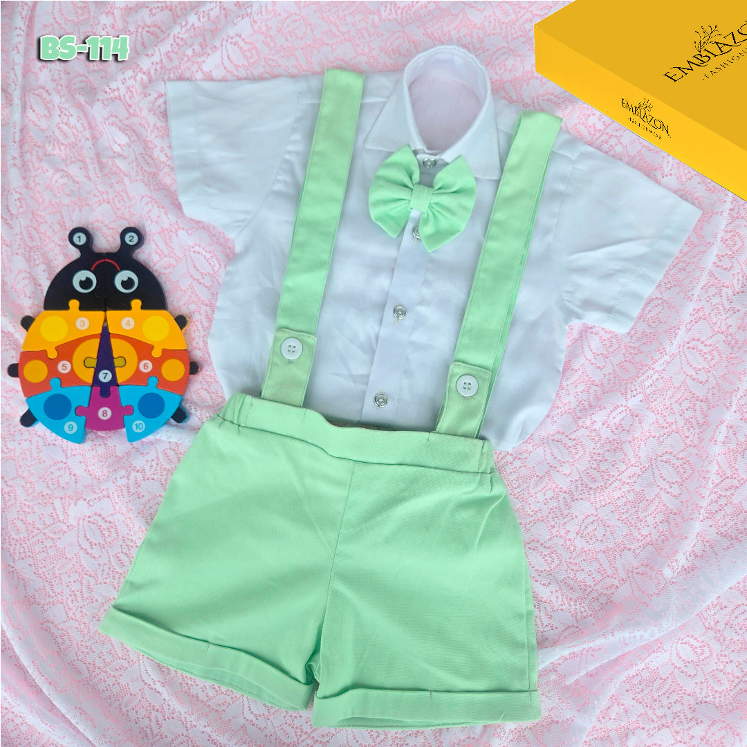Boys Summer Shirt & Half Pant Set-BS-114