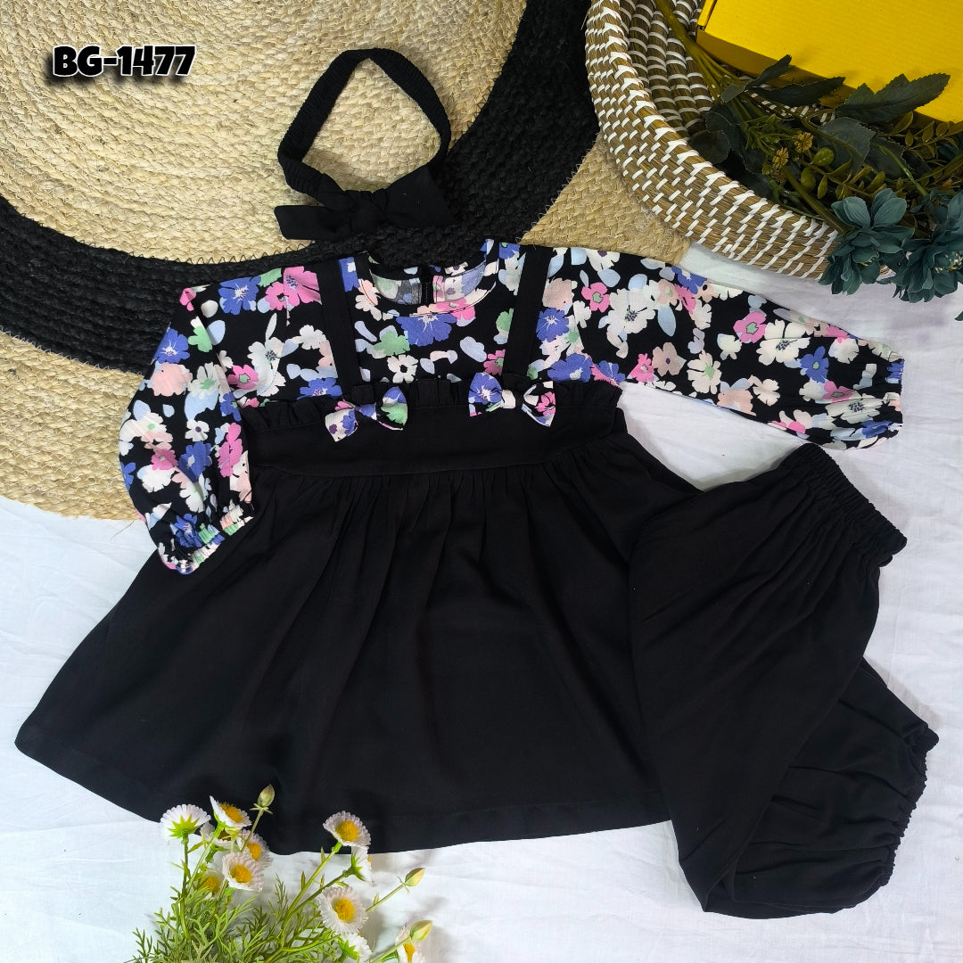 Baby girls full sleeve frock Code-1477