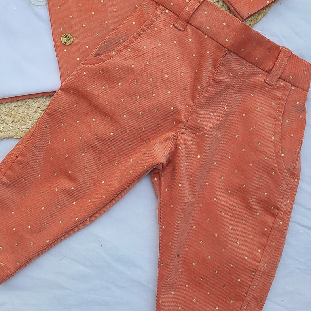 Baby Girl Jacket T-Shirt & Pants Set-Code-1490