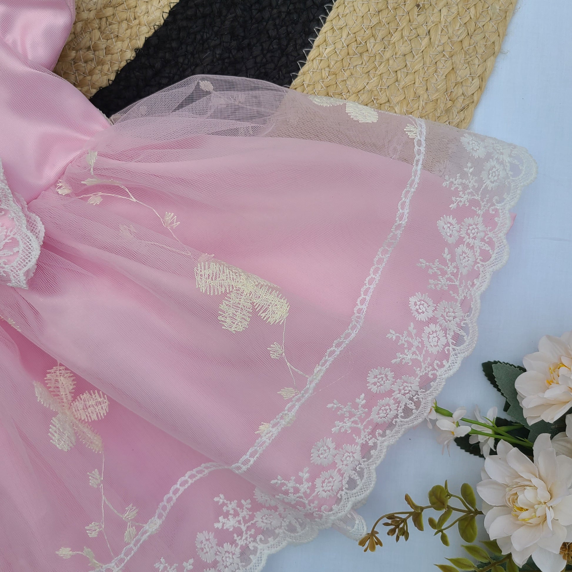 Pink Princess Bloom  Semi-Party Dress-BG-1565