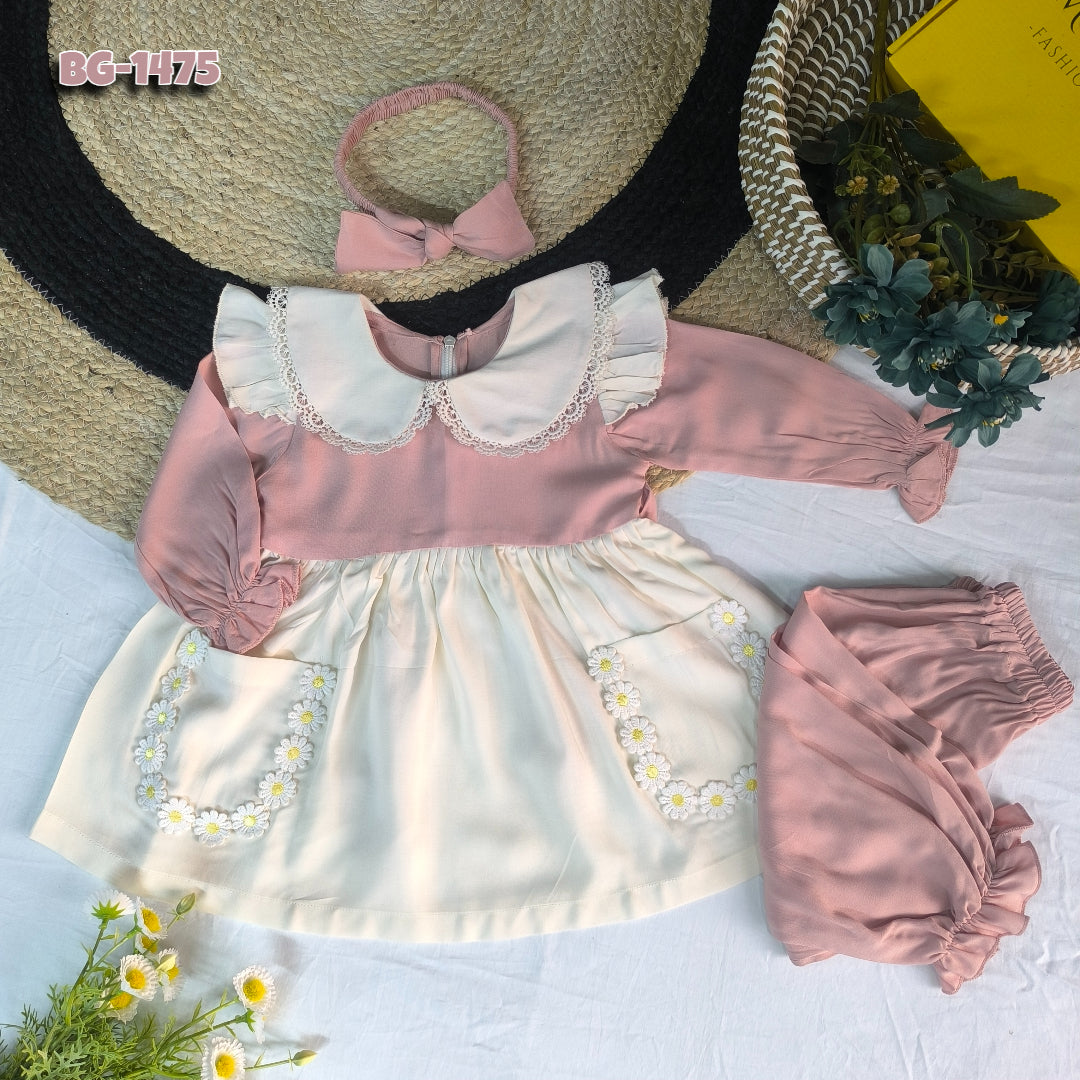 Baby girls full sleeve frock Code-1475