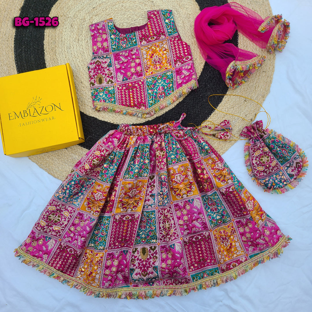 Baby Girl Party Lehenga Set Code-BG-1526